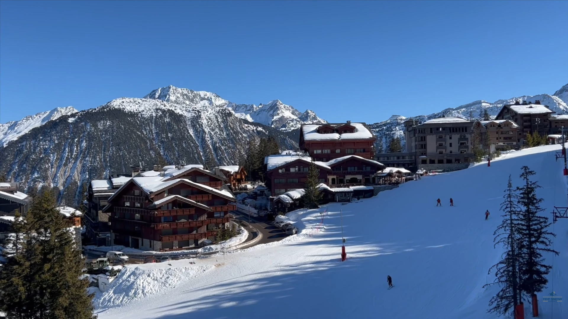 Courchevel ski resort in the French Alps
