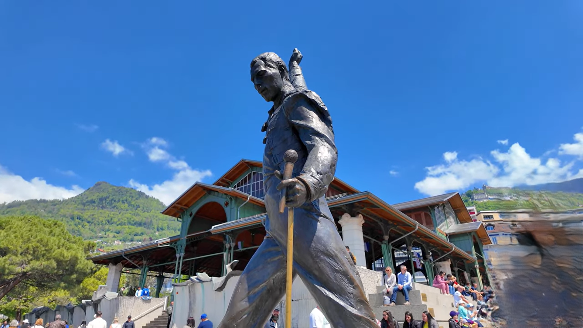 Freddie Mercury statue in Montreux