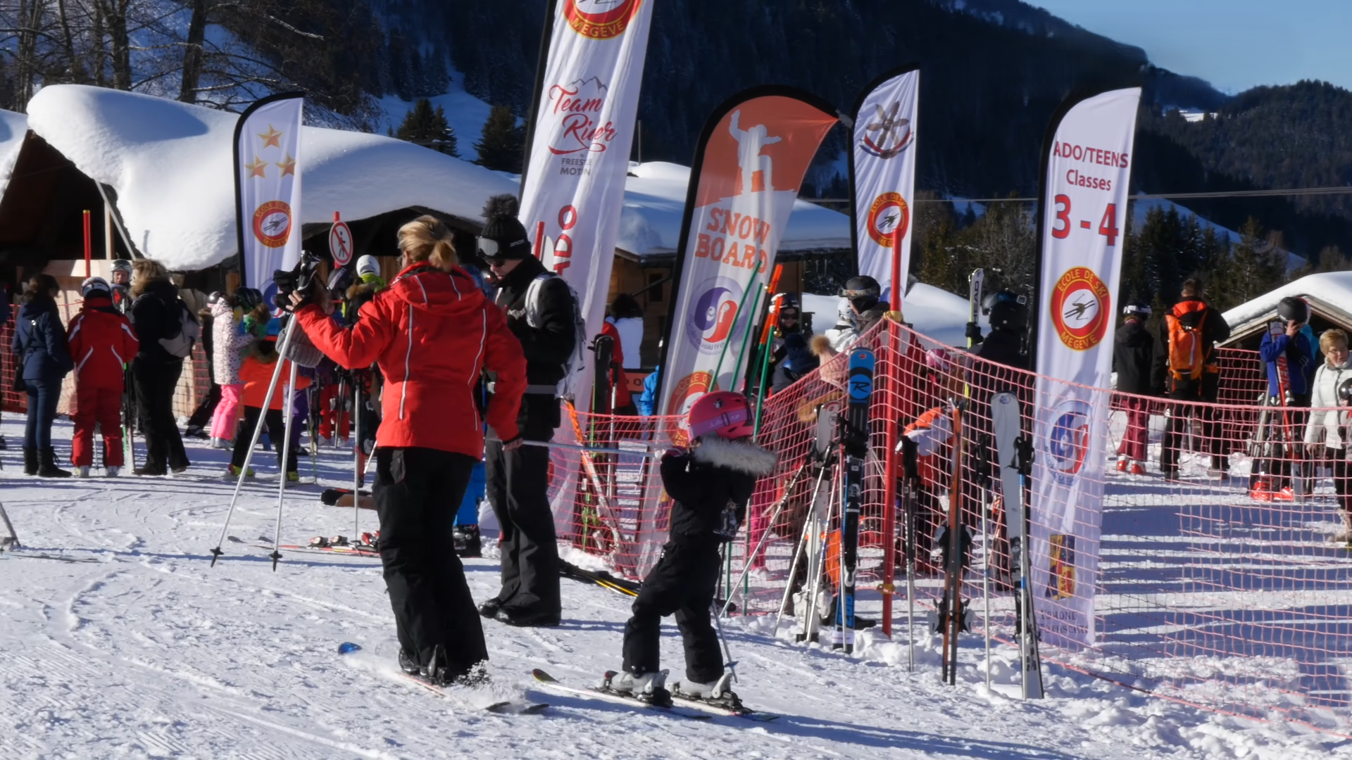 Ski School Area in Megeve