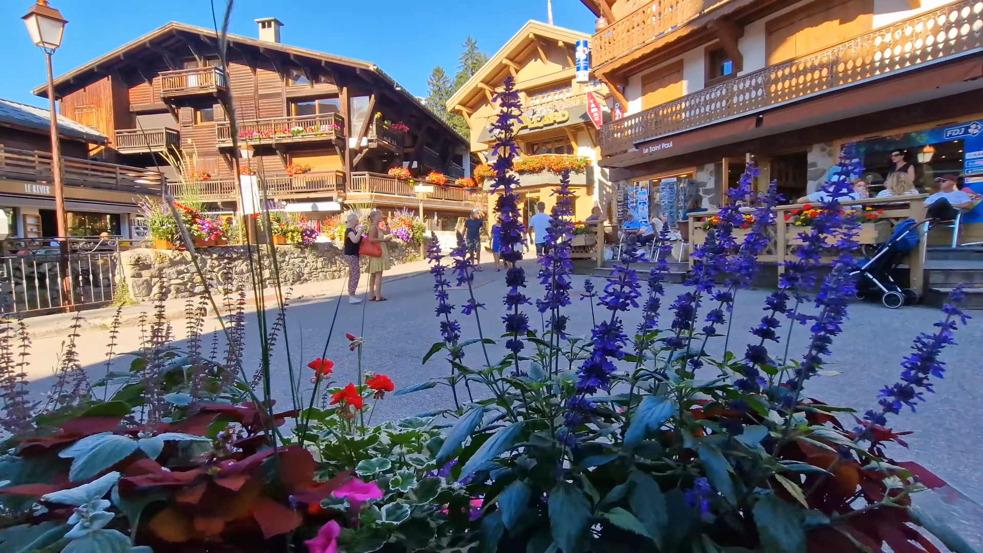 Chalet and Village Square in Megeve