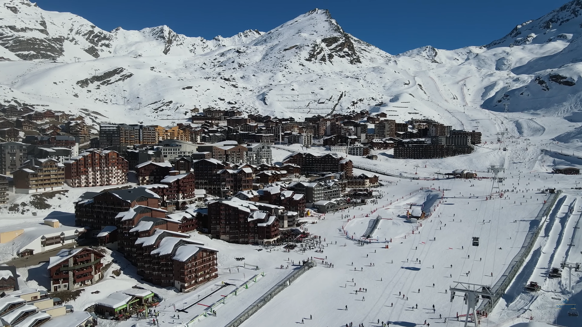 Val Thorens ski resort in the French Alps